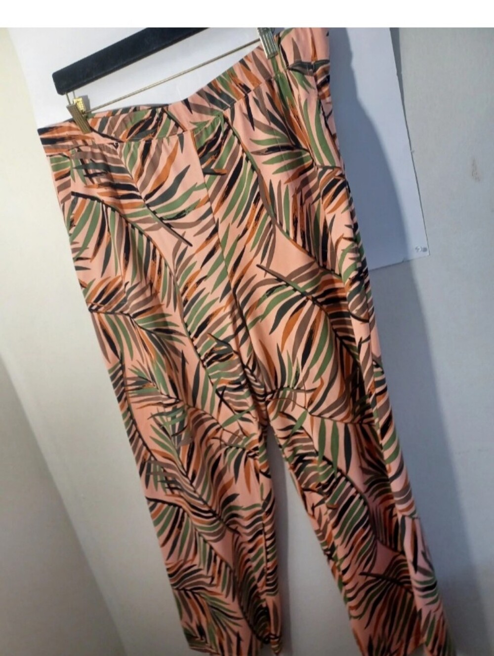 D&Co Beach Wide-Leg Jungle Print Pants 1X